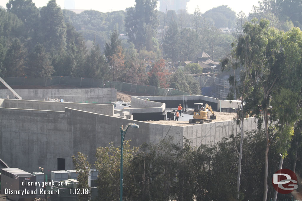 A better view of the work toward Critter Country.