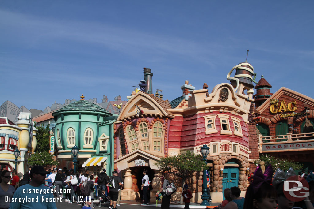 All signs of Christmas are gone from Toon Town.