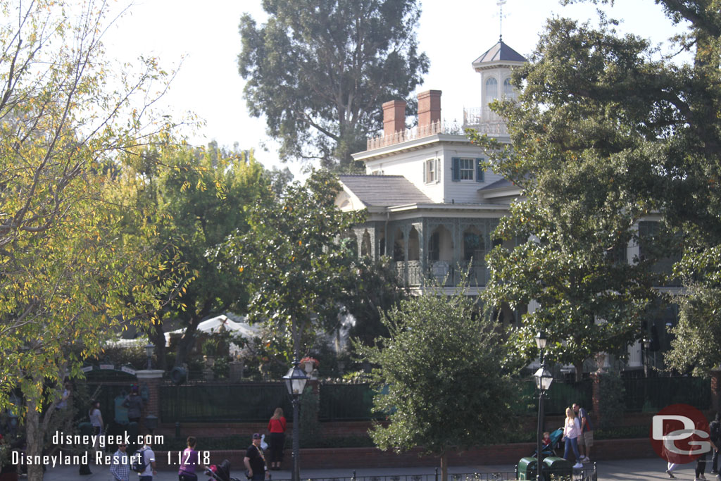 Haunted Mansion is closed for a couple weeks for removal of the holiday overlay.