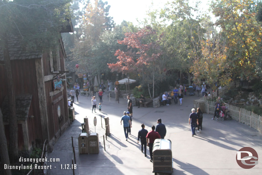 Passing through Critter Country.  Splash Mountain is closed for annual renovation work.