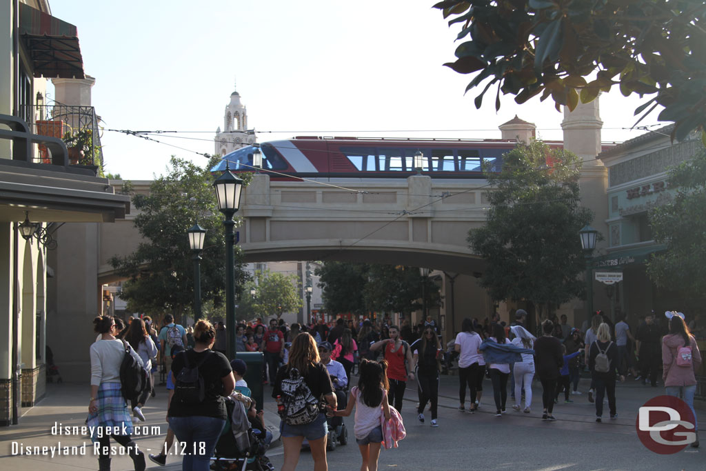 Next stop Disney California Adventure.   All signs of Christmas are gone from here too.