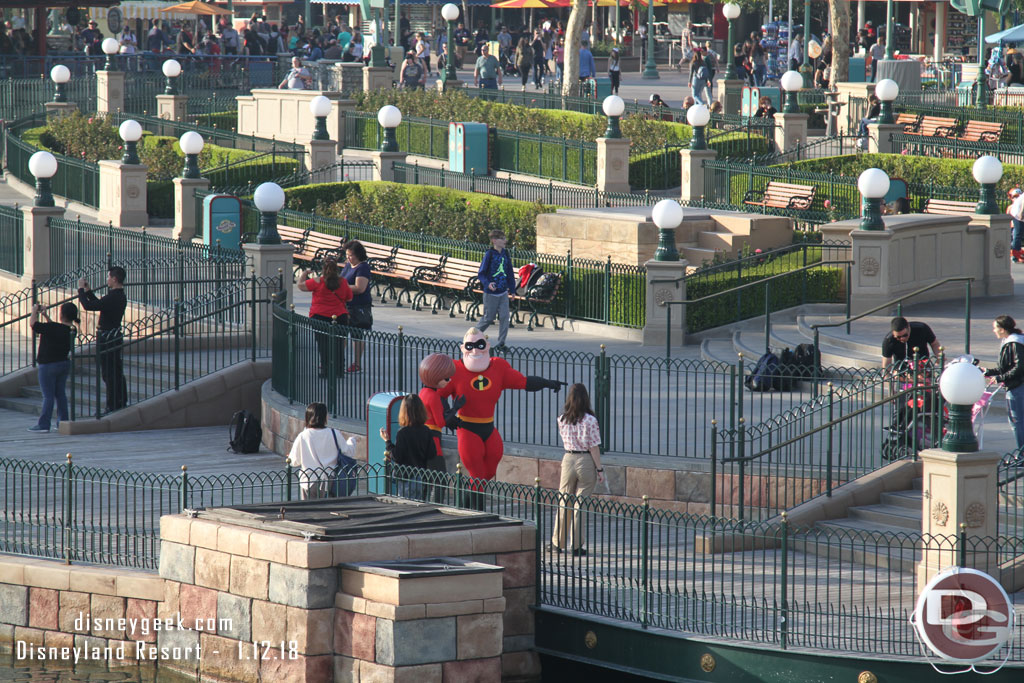 Mr. and Mrs. Incredible were walking around Paradise Park.