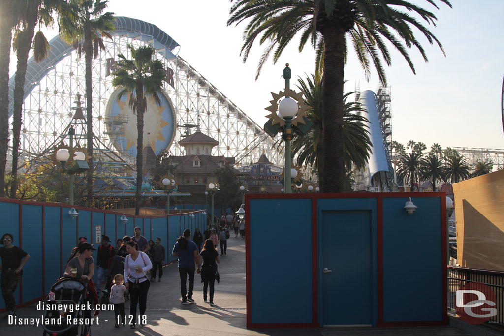 A narrow walkway to reach Toy Story.