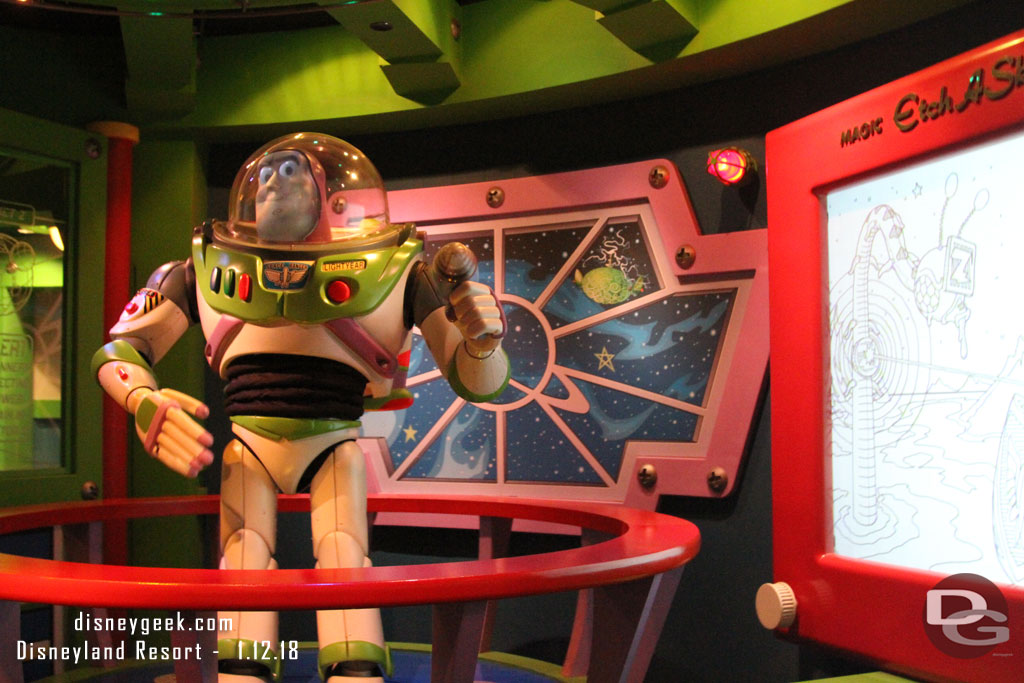 Next up used a FastPass for Buzz Lightyear.  Buzz was working this time through.