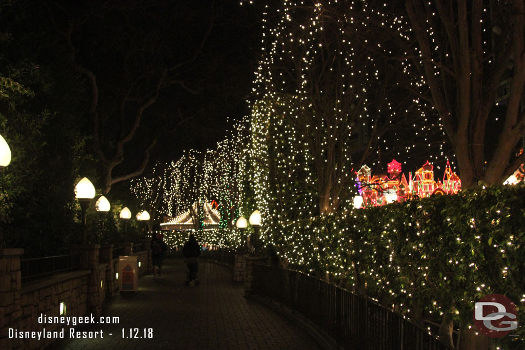 Walking out toward the Fantasyland Theatre