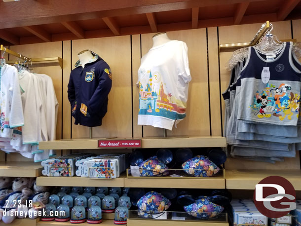 Some new merchandise near the door closest to La Brea Bakery.