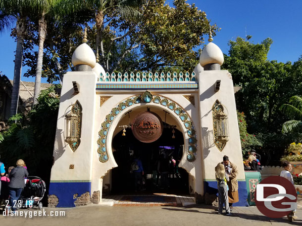 Moving on to Adventureland.  It was announced last week that Aladdin's Oasis will be removed and it will become a Tropical Hideaway.