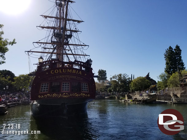 Both the Columbia and Mark Twain were in service today.