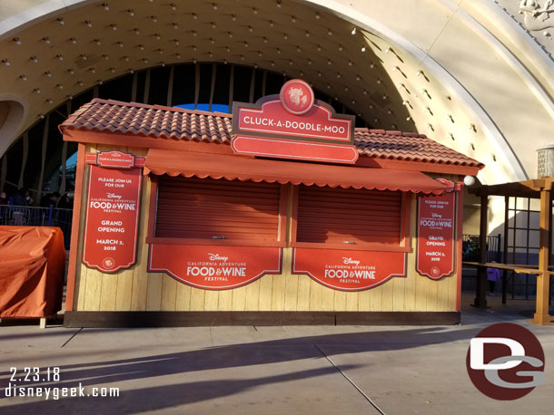 More Food and Wine marketplaces in Paradise Pier.  Overall they seem to be in the same locations as the last several festivals.