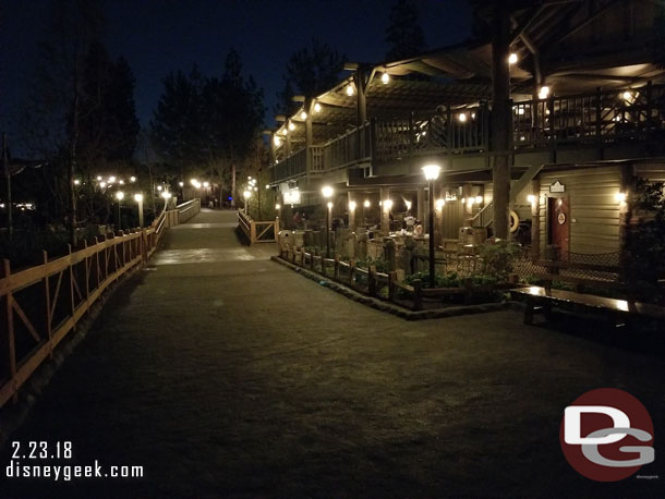 Critter country was peaceful this evening.  In a little over a year it most likely will never be like this once Star Wars opens.