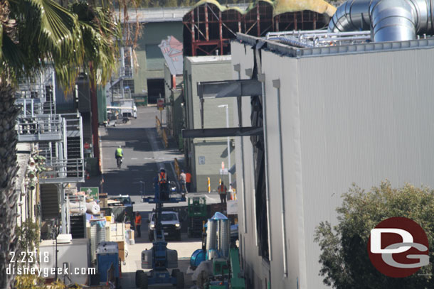 Jumping back to the Millennium Falcon building and a tighter shot of the area.