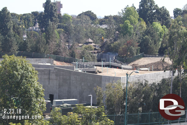 Looking toward Critter Country it appears most of the back fill is complete. I still see some black so maybe some more to come.