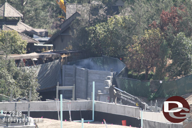 The wall nearest Critter Country looks complete, just needs final color.