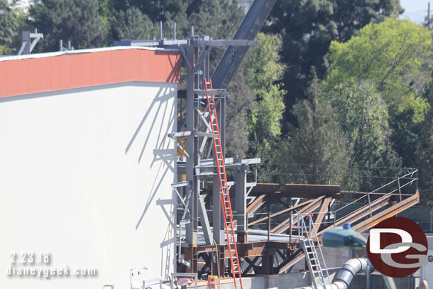 Steel wrapping around the Battle Escape Building now for rock work support.