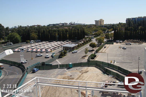 The fence marks the current walkway.