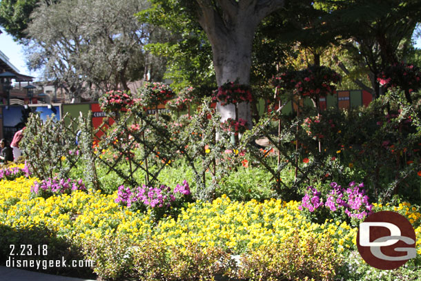 Spring plantings in Downtown Disney.