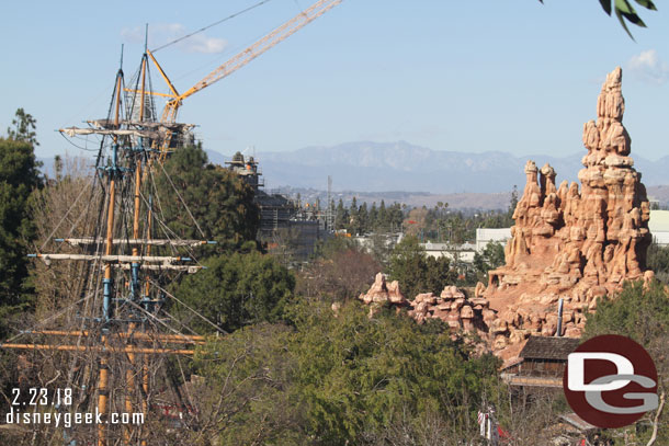 I hiked up the steps to get a view of Galaxy's Edge.