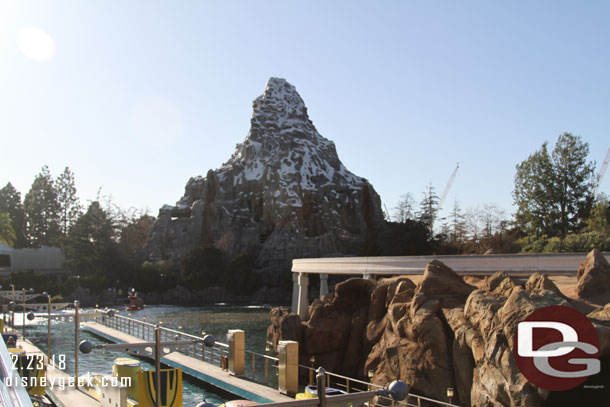 The Matterhorn from Tomorrowland Monorail station