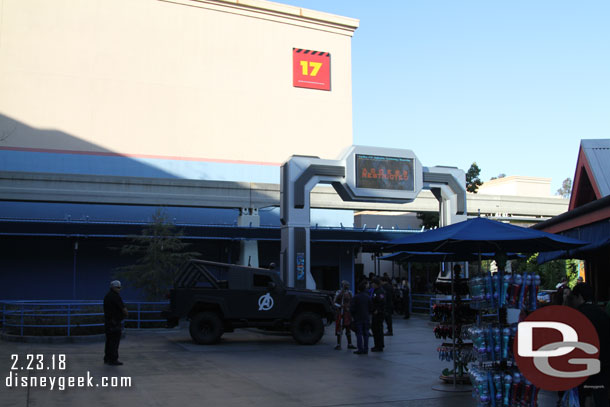 Next stop the backlot.  The Black Panther has set up shop for a meet and greet in the lobby of Stage 17.