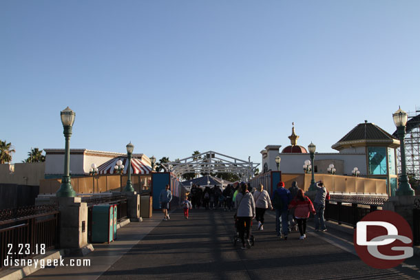 Next stop the Pier to see how the Pixar Pier transformation is moving along.