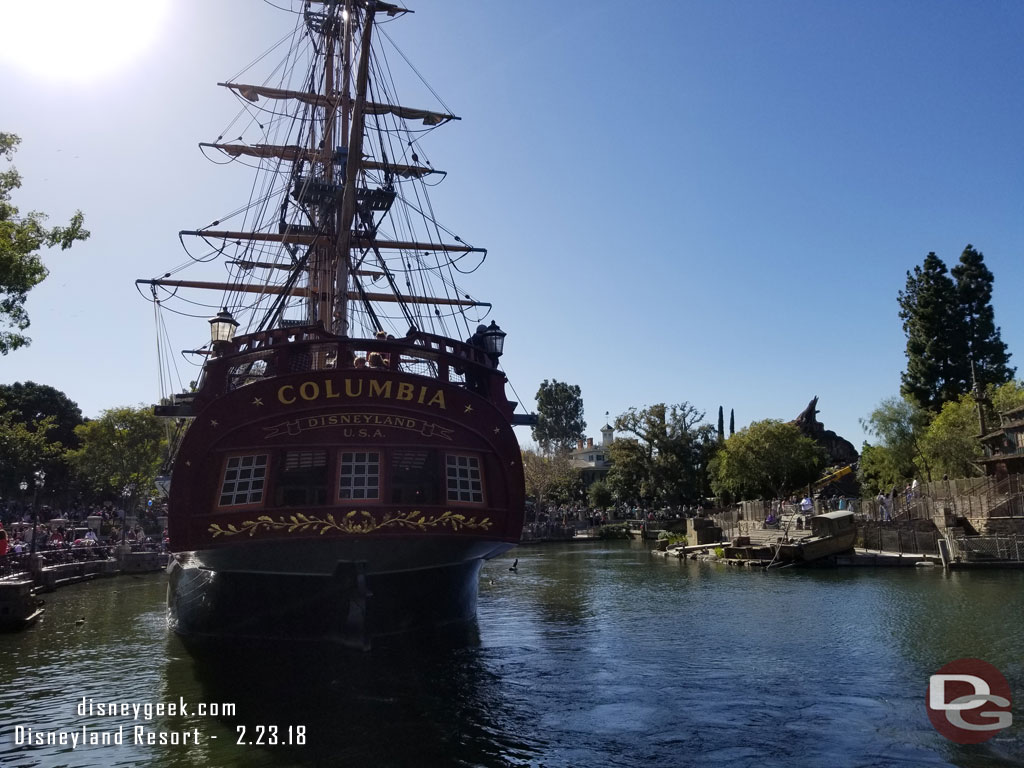 Both the Columbia and Mark Twain were in service today.