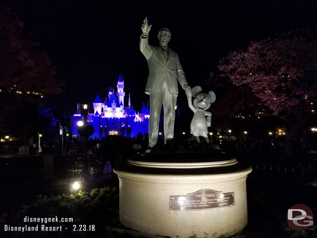 Passing by the partners statue