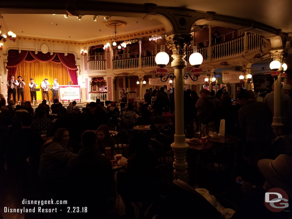 The guests on the right are the line for food.