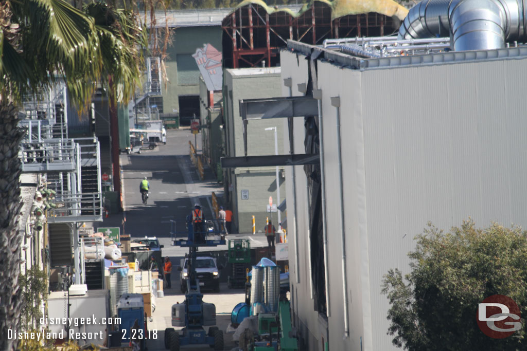 Jumping back to the Millennium Falcon building and a tighter shot of the area.