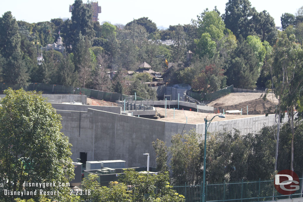 Looking toward Critter Country it appears most of the back fill is complete. I still see some black so maybe some more to come.