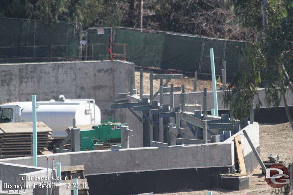 A closer look at the building on the right.  You can see pads where steel will be attached for the facade.