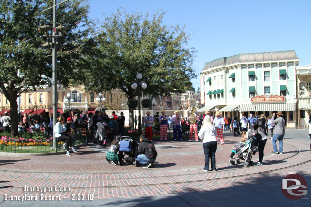 The walls are gone from Town Square unveiling the new track and brickwork for the Streetcars.