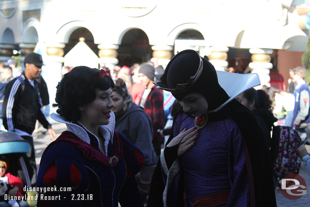 Snow White and the Evil Queen were in Fantasyland.