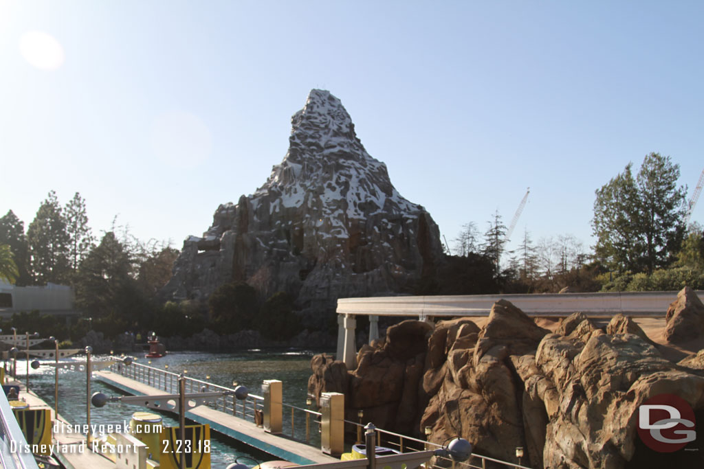 The Matterhorn from Tomorrowland Monorail station