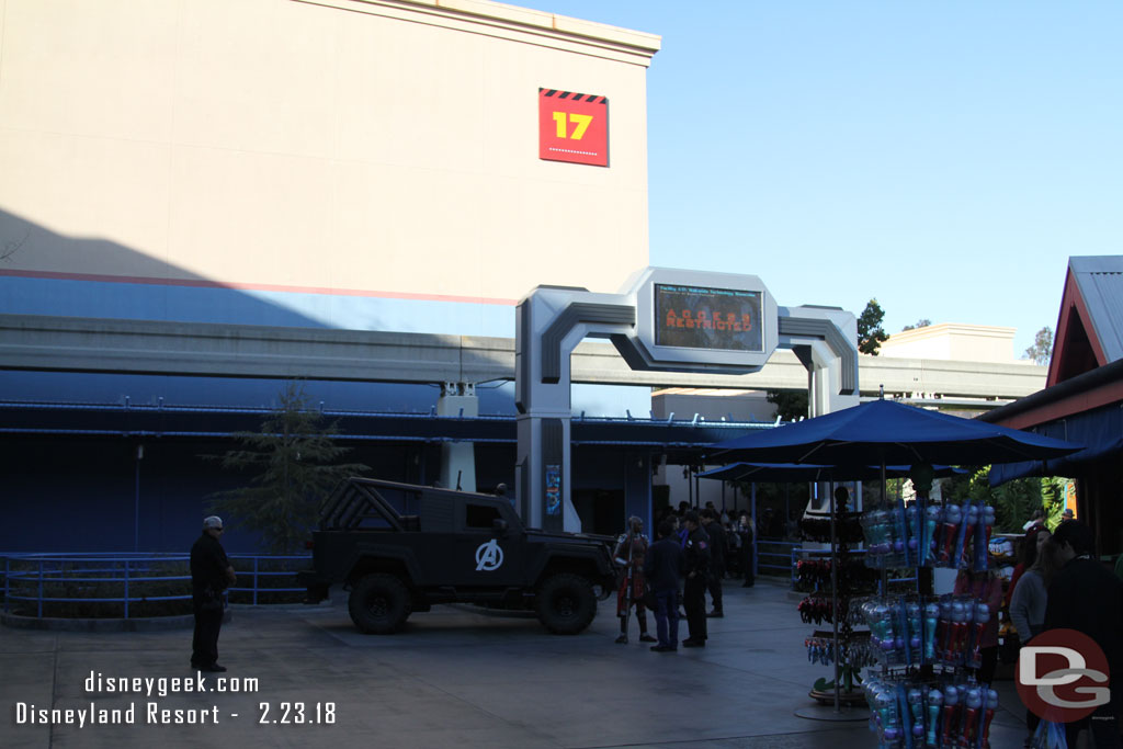 Next stop the backlot.  The Black Panther has set up shop for a meet and greet in the lobby of Stage 17.