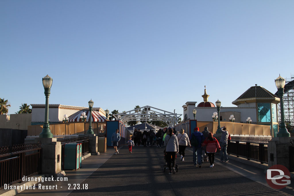 Next stop the Pier to see how the Pixar Pier transformation is moving along.