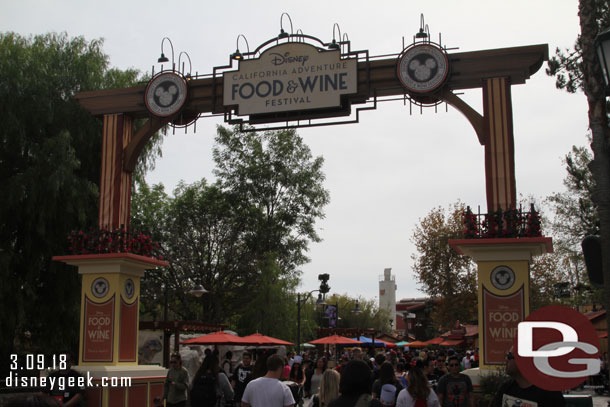 The Disney California Adventure Food & Wine Festival started last Friday.