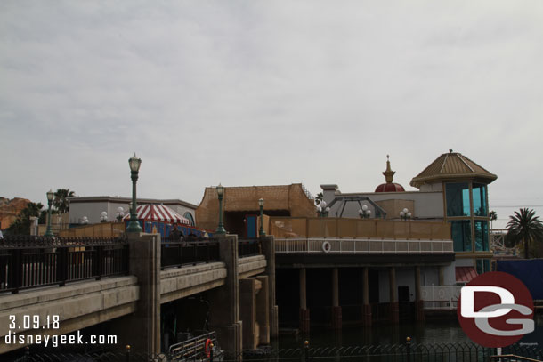 More scaffolding up since my last visit for the Pixar Pier work.