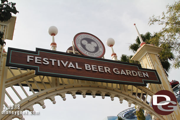 Paradise Gardens is hosting the Beer Garden again.