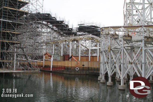 The facades of the Midway Stores are now gone.