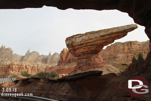 Walking into Cars Land.