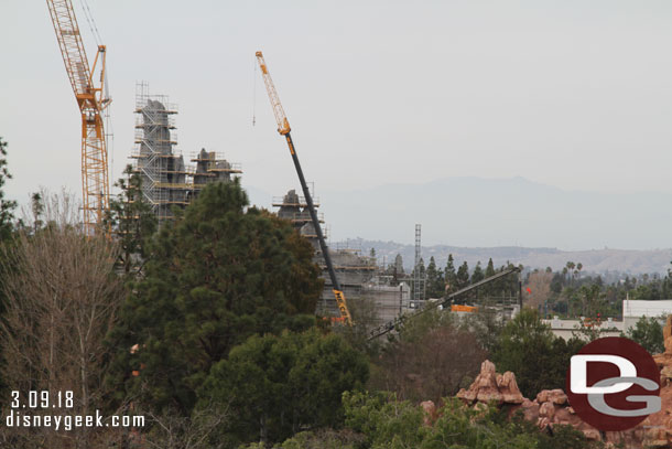 Star Wars: Galaxy's Edge construction from the Tree House.