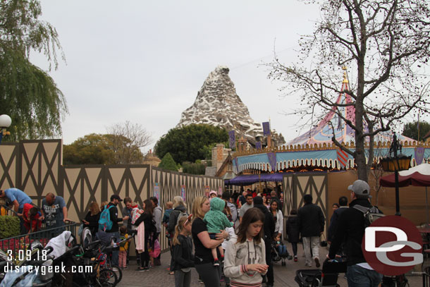 Dumbo is still behind walls and on the right a portion work on the planters by Pinocchio.