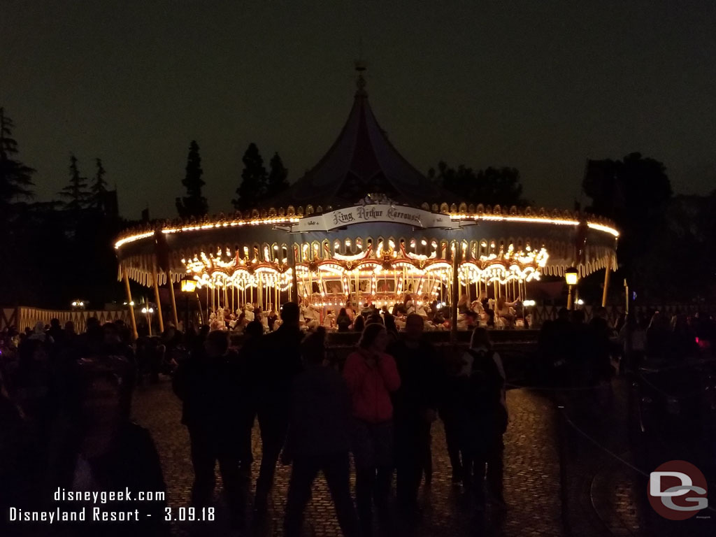 So I headed to Fantasyland to use it for Alice in Wonderland.. which was down too!  So decided to head for home at this point ahead of the Fantasmic! and World of Color Exit crowds.