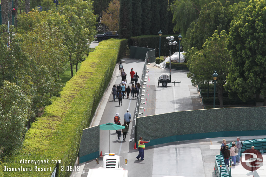 Another look at the walkway to the parks.  It is shorter than the old route.