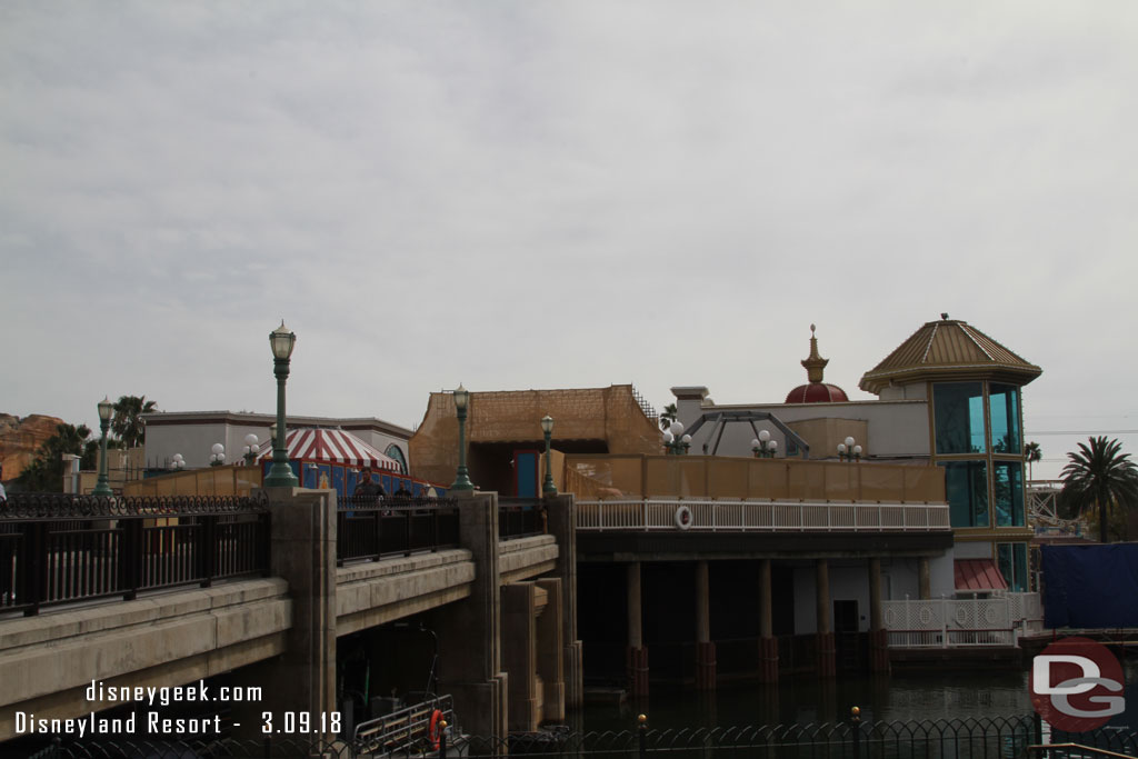 More scaffolding up since my last visit for the Pixar Pier work.