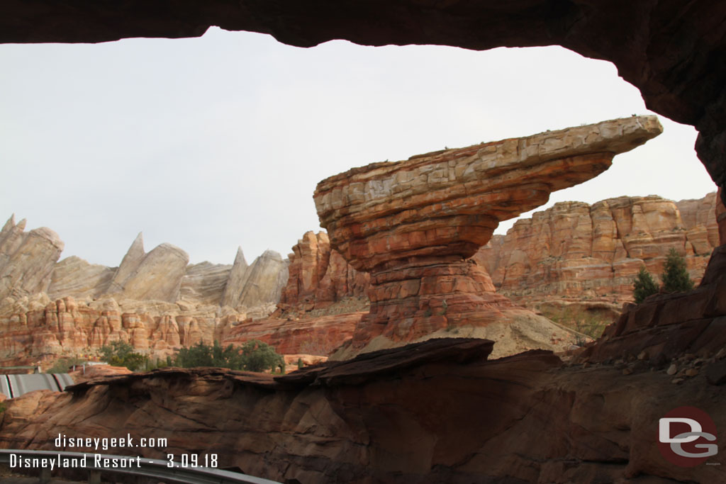 Walking into Cars Land.