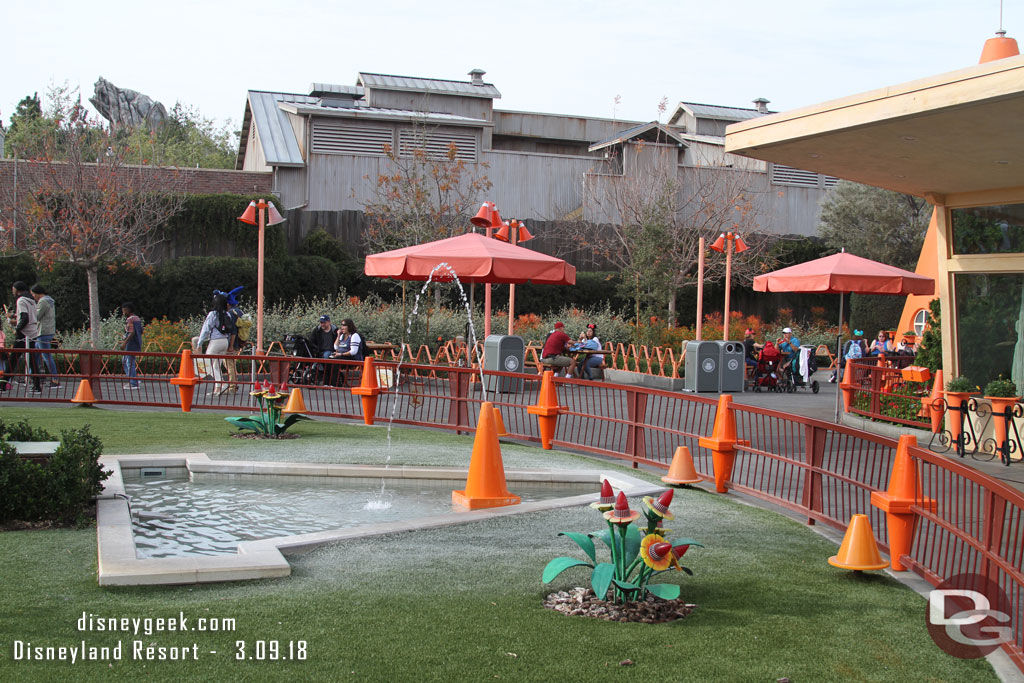 The water wheel has been removed from the Cozy Cone.