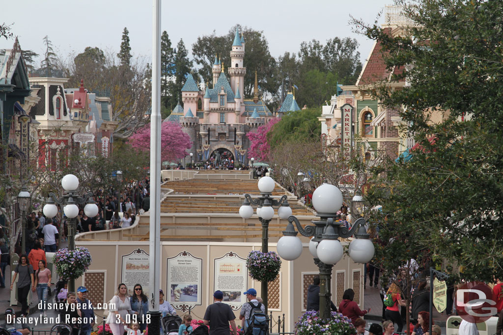 A small section of the straight part has opened but most is still behind walls as the track project wraps up.