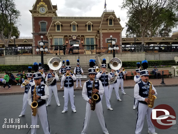 The Disneyland Band performing in Town Square