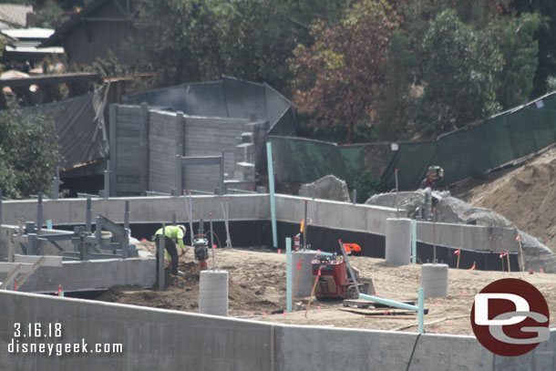 On the roof of the building the concrete pedestals look to be ready. Assuming steel will attach.